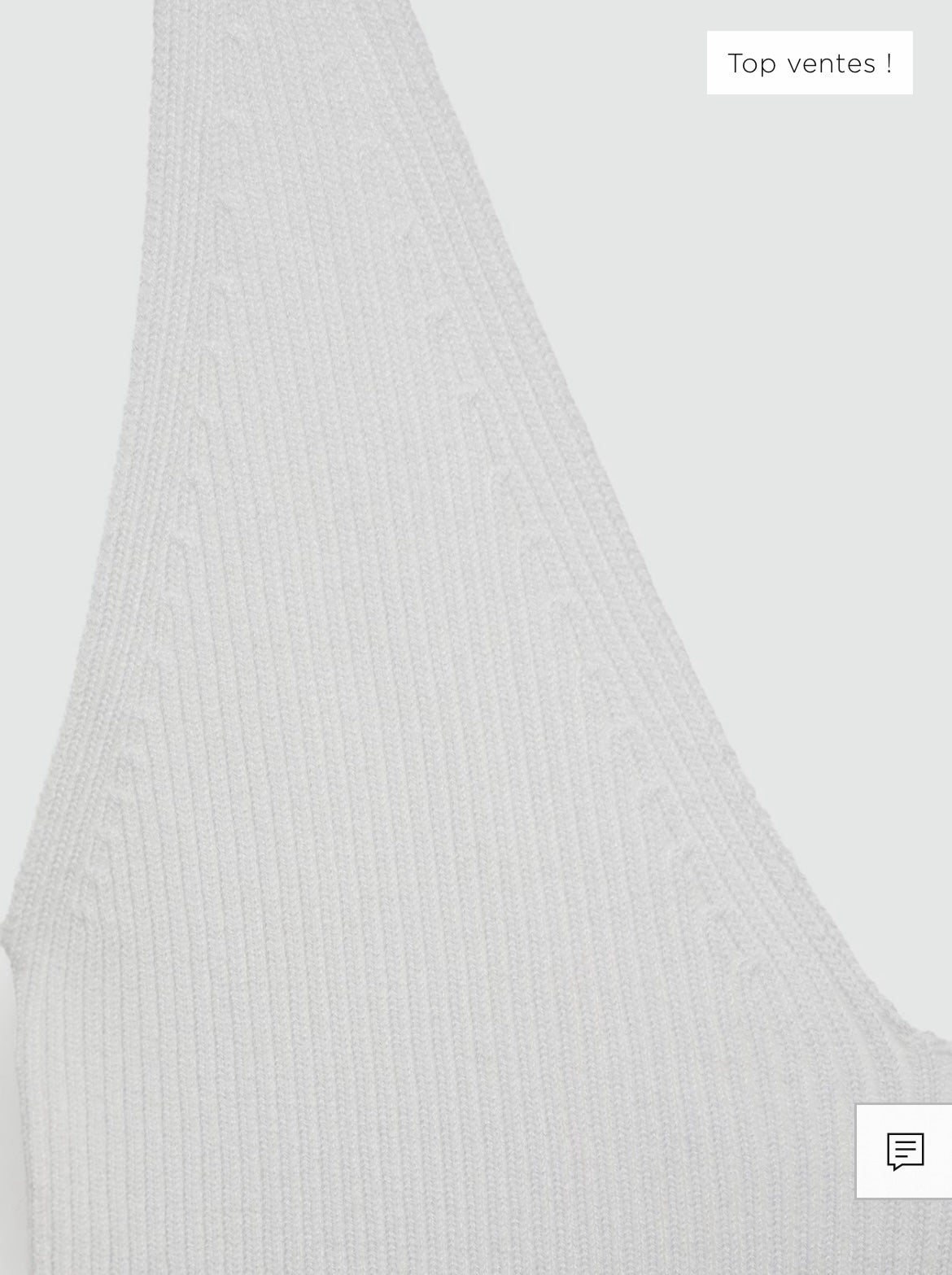 Haut côtelé sans manches – MANGO Outlet (Neuf avec étiquette)