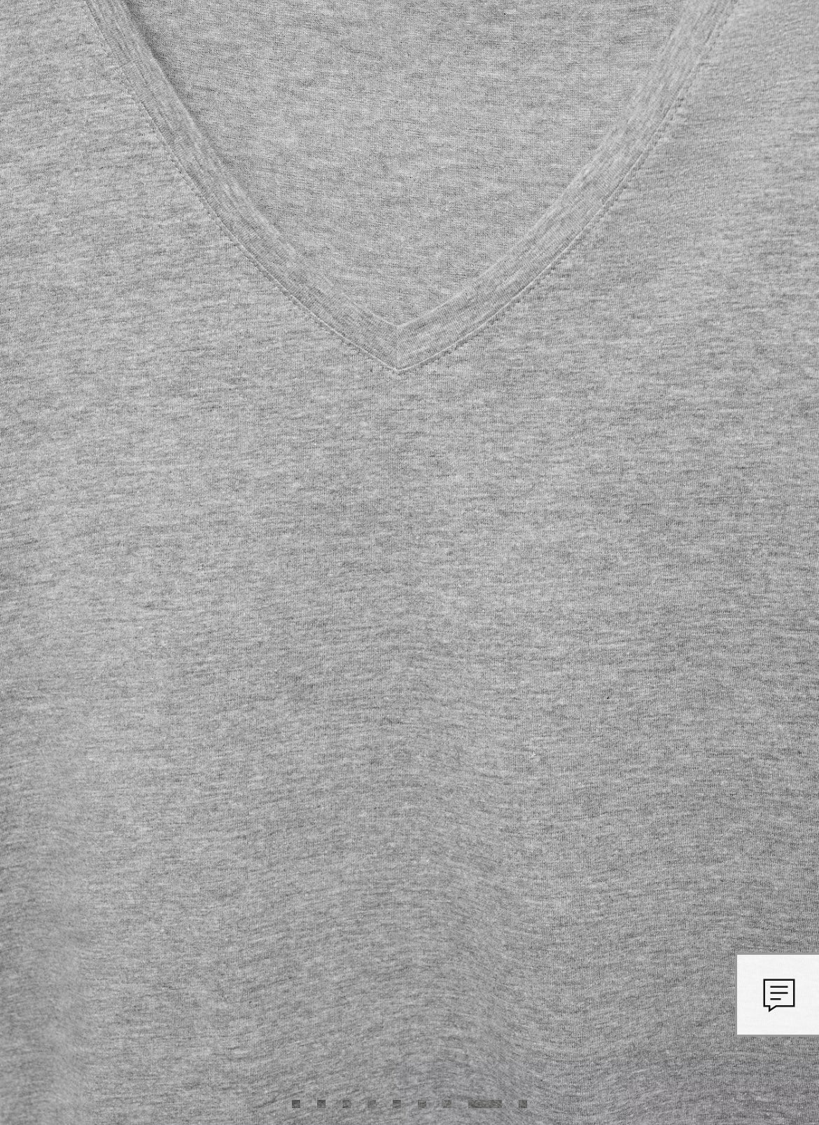 T-shirt col V en coton bio – MANGO Outlet (Neuf avec étiquette)