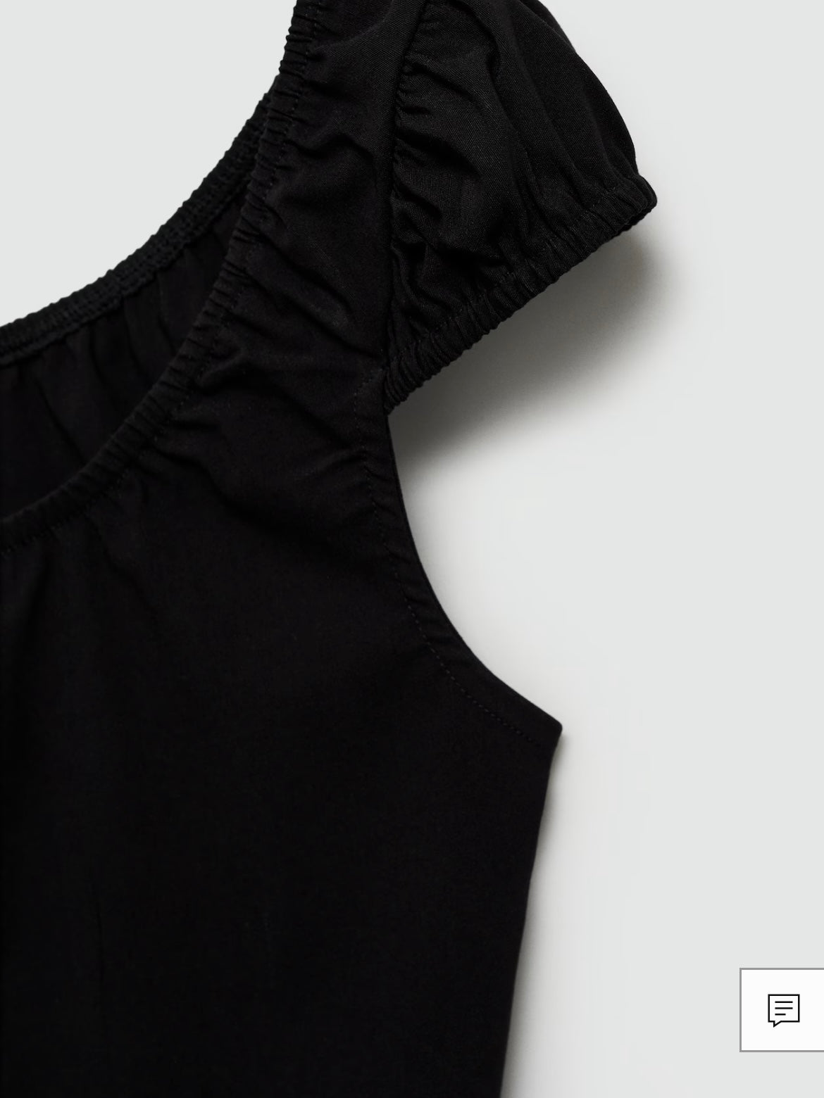 Top crop noir MANGO (Neuf avec étiquette)